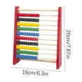 thumbnail image 3 of 7.9"x6.3" Wooden Abacus, Multicolour, 3 of 9