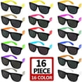 thumbnail image 2 of Gafas de sol de fiesta MAPIXO, 16 colores neón, paquete de 16 para niños y adultos, 2 of 7