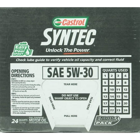 Castrol EDGE 5W-30 Advanced Full Synthetic Motor Oil, e-pack - offer valid for in store oil change only