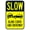 Warning Sign 3, variant on Blind Intersection Sound Horn 8"x12" Traffic Metal Tin Sign (L6991), Industrial Commercial Series Sign, Traffic Warning Sign
