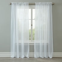 BrylaneHome BH Studio Crushed Voile Rod-Pocket Panel