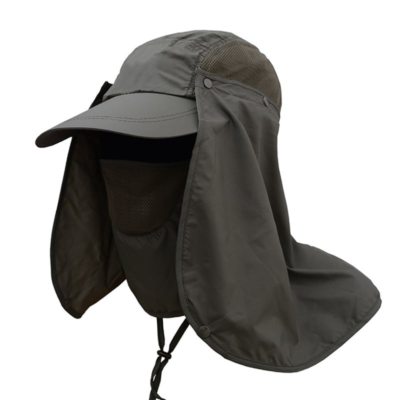 Waterproof UV Foldable Baseball Cap,Fishing Cap with Ear and Neck Flap
