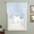 thumbnail image 2 of Blue Dandelion Balloon Curtains for Living Room/French Door, Spring Modern Minimalist Country Flower Tie Up Curtains 63 Inch Length Energy Saving Kitchen Curtains Shades for Windows 42"x63", 2 of 8