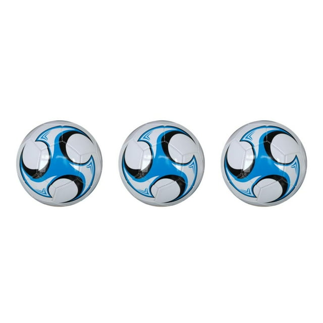 Baohd Ballons de Soccer en PVC à Grand Application Durables et Inodores pour Soccer Sports de Collège Match de Soccer Durabilité 2 Bleu 3ensemble