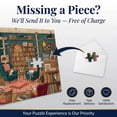 thumbnail image 6 of Cozy Cat Cafe Bookstore Jigsaw Puzzle for Adults 500 Pieces, Charming Illustrated Art Style, Premium Thick Cardboard with Matte Finish, Perfect Gift for Cat and Book Lovers, 6 of 8