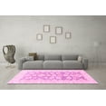 thumbnail image 3 of Ahgly Company Indoor Square Oriental Pink Traditional Area Rugs, 7' Square, 3 of 4