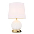 thumbnail image 4 of Elegant Decor TL3034BR Haven 1 Light Brass Table Lamp, 4 of 4