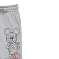 thumbnail image 4 of Disney Ladies Mickey Mouse Joggers, Classic Printed Sweatpants Light Heather – L, 4 of 6