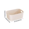 thumbnail image 3 of Multi-Specification Kitchen Storage Box, Reusable Plastic Organizer for Snacks, Tableware & Cleaning Supplies, Practical Storage Solution for Home & Office, Beige/White/Gray, 3 of 6