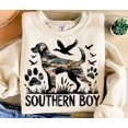 thumbnail image 1 of Southern Boy Sweatshirt, Sublimation Design, Hunting Dog Sweatshirt, Camouflage Sweatshirt - Black - L, 1 of 2