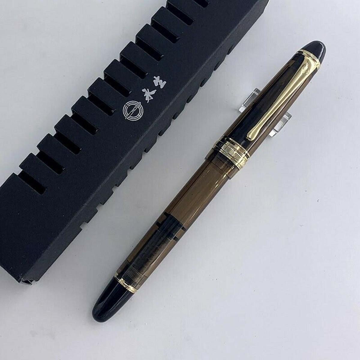 1 x Fountain Pen Golden Clip EF/M Nib Office/Business/Writing/Students/Calligraphy/Collectibles
