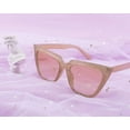 thumbnail image 3 of FEISEDY Women Chic Cateye Sunglasses Bling Bling Big Frame Candy Colors B2734, 3 of 6