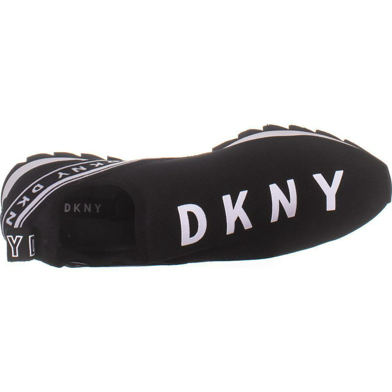 via Snestorm indtil nu Womens DKNY Abbi Slip On Low Top Sneakers, Black, 7.5 US / 38 EU -  Walmart.com