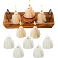 thumbnail image 1 of 10 Piezas Velas Fantasma de Halloween YONGSHENG Decoración Vela Gótica Espeluznante, 1 of 5
