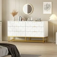 thumbnail image 3 of GloryStar Modern Chests of Drawers 6-Drawer Fabric Dresser Organizer Chest, Compact Storage Chest for Bedroom, Closet & Living Room, Clothes Drawers, Narrow Nightstand End Table, 3 of 7