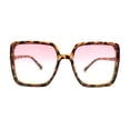 thumbnail image 2 of Womens Showy Metal Side Gilded Jewel Butterfly Diva Sunglasses Tortoise Pink Yellow, 2 of 4