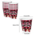 thumbnail image 3 of Dongrere Christmas Paper Cups 16-Pack of Camping Party Disposable Cups for Holiday Party Table Settings, 3 of 6