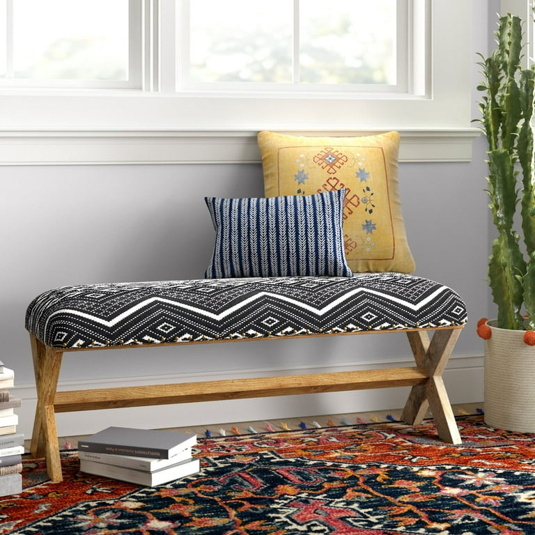 Rosalynn Solid Wood Bench Seat Height Floor to Seat 18