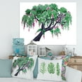 thumbnail image 2 of A Lonely Tree of Wisteria 32 in x 24 in Painting Canvas Art Print, by Designart, 2 of 4