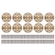 thumbnail image 1 of 10 Pcs Antique Style Brass Bronze Round Hinges Corrosion Resistant for Jewelry Boxes, Cabinets, Gift Boxes and Wine Boxes, 1 of 4
