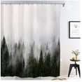 thumbnail image 5 of 71-Inch Nature Shower Curtain for Modern Bathroom with Included Hooks, 5 of 5