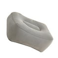 thumbnail image 3 of 2Pack Inflatable Airplane Footrest Cushion Improve Blood Circulation Gray PVC Flocking Fabric Rectangular, 3 of 9