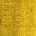 thumbnail image 1 of Ahgly Company Indoor Square Oriental Yellow Traditional Area Rugs, 5' Square, 1 of 4