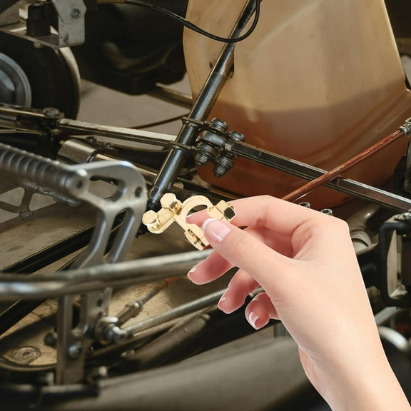 OUNONA 1 Pair of Car Battery Connector Positive Negative Battery Terminal Clip Terminal Connector