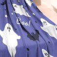 thumbnail image 3 of Halloween Ghosts Bats Stars and Boo Blanket,Comfortable Soft Flannel Throw Blanket,All Season,Warm Lightweight Blankets for Sofa Bed Couch Living Room Chair,40"x50", 3 of 4