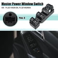 thumbnail image 2 of Interruptor de ventana eléctrica principal del lado del conductor delantero izquierdo Unique Bargains para Ford Edge 2015 2016 2017 2018 2019 2020 Negro, 2 of 8