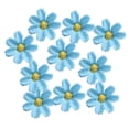 thumbnail image 1 of 50 Piezas Artificial Cabeza Cabeza Margarita 4 Cm Flores Cabeza para Decoración DIY Caja de Scrapbooking Arte azul, 1 of 9
