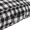 thumbnail image 5 of SAFAVIEH Nonnie Plaid Floor Pillow, 22" x 22", Black/White, 5 of 7