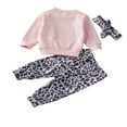 thumbnail image 3 of PENGXIANG Baby Boys 2PCS Pants Sets Long Sleeve  Neck Sweatshirt Tops Solid Color Pants Sets, 3 of 5