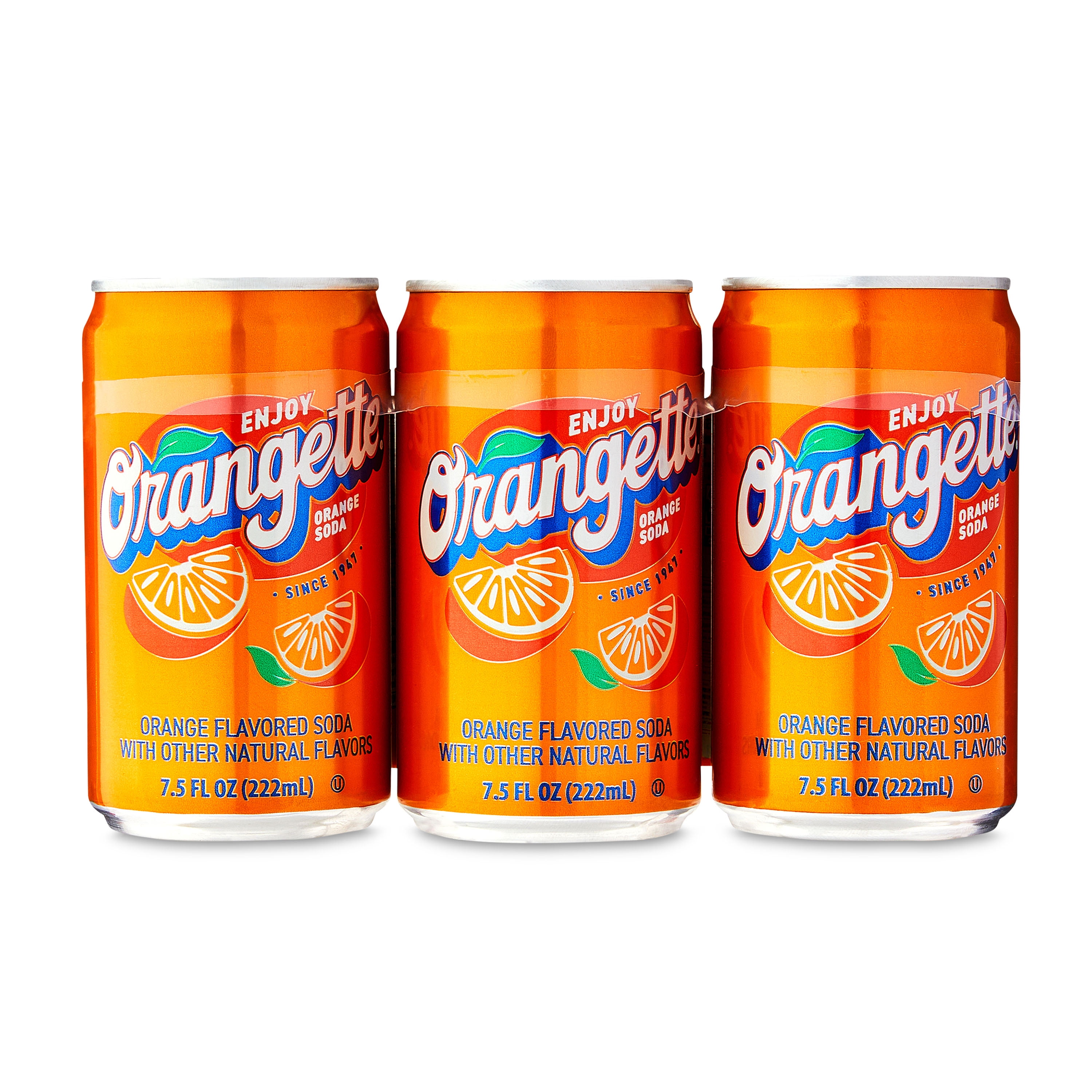 (8 pack) Great Value Orange Cola Soda Pop, 7.5 oz, 6 Pack Cans