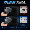 thumbnail image 2 of Mute Cooling Fan for Xbox Series S, High Speed RGB Fan Cooler System for Xbox Series S Console, 3 Adjustable Fan Speed, Low Noise, Fits Horizontal or Vertical Placement,Black, 2 of 7