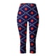 thumbnail image 3 of MKLEKYY Leggings deportivos para mujer, estampado digital del Día de la Independencia, leggings deportivos ajustados, pantalones de yoga Capri 1, 3 of 4