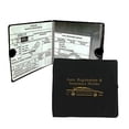 thumbnail image 2 of Set of 4 Auto Car Registration Insurance Holder Wallet - Document Id Black Case for Car Truck Boat, 2 of 3