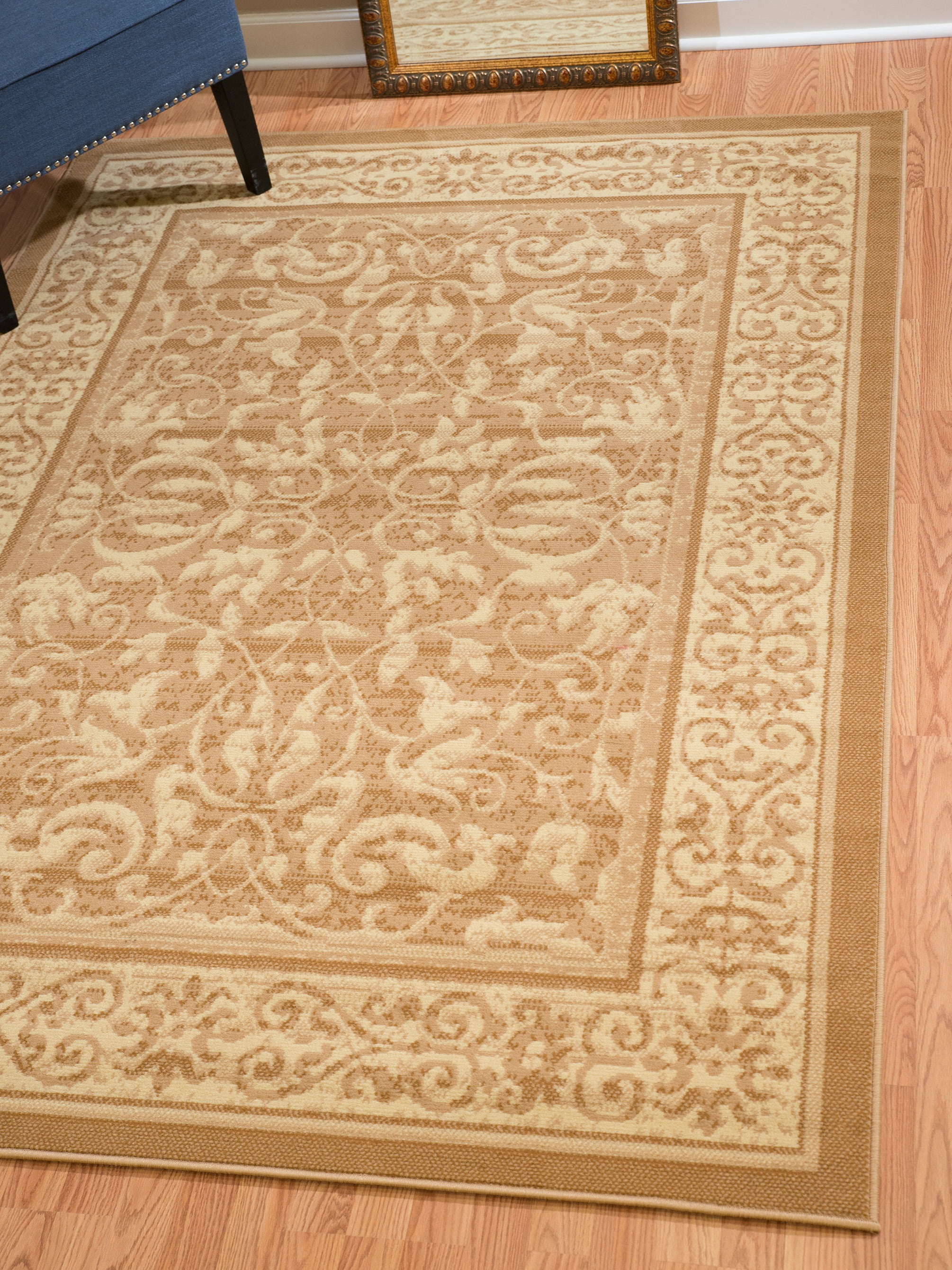 United Weavers Plaza Genevieve Runner Rug, Bordered Pattern, Beige, 2'3 X 7'2"