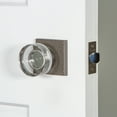 thumbnail image 2 of Viaggio Qadmhmbrz_Prv_238_Rh Quadrato Hammered Right Handed Solid Brass Privacy Door Lever, 2 of 7