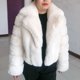 thumbnail image 2 of Abrigo grueso de piel sintética para mujer, chaqueta Popular con cuello de lujo, invierno, 2022, 2 of 5