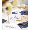 thumbnail image 4 of Navy Foil Letterpress Thank You Cards 36 Pack 4x6 Inches For Weddings, Graduations, Funerals, 4 of 6