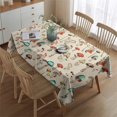thumbnail image 2 of Red Mushroom Light Pattern Rectangle Tablecloth 60"x84",Waterproof Polyester Rectangle Table Cloth, Wipeable Spillproof Polyester Tablecloth for Dining, Camping, Indoor and Outdoor, 2 of 5