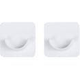 thumbnail image 1 of Paquete de 2 soportes para barra de cortina en forma de U, ganchos de plástico autoadhesivos, sin perforación, para el hogar, dormitorio, baño, 1 of 5