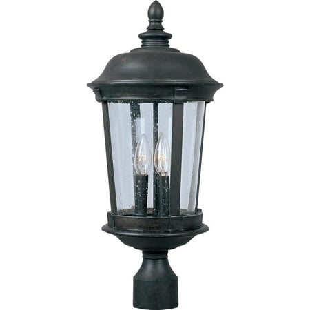 Maxim Dover DC Three Light 25-Inch Outdoor Post Light - Bronze - 3022CDBZ