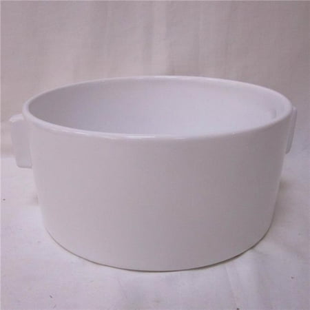White Dolomite with Ear Handles Planter