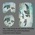 thumbnail image 4 of 4PCS Beach Ocean Shower Curtain Sets with Rugs, Waterproof Fabric Shower Curtain, Vintage Barn Door Sea Wave Summer Sunset Nature Scenery Landscape Coastal Hawaiian Seaside Bathroom Decor, 4 of 7