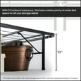 thumbnail image 6 of Continental Sleep, 14-Inch Foldable Metal Platform Bed Frame with Tool Free Setup, Sturdy Steel, No Box Spring Needed, Twin, Black, 6 of 7