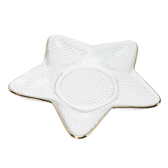 1Pc Creative Crystal Glass Tableware Lovely Ocean Series Fruit Storage Plate