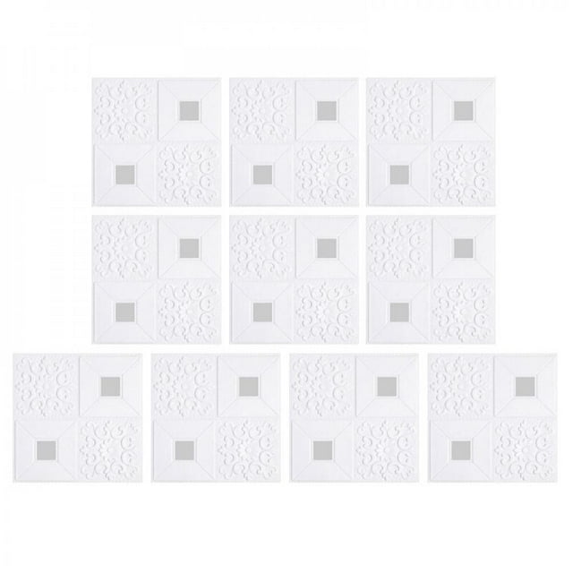 3D Wall Panel Ceiling Wallpaper Sequin Style PVC Material Bedroom Living Room Anti Collision Sound Insulation Decorative Gold