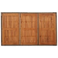 thumbnail image 3 of vidaXL Garden Table with Wooden Top Grey 150x90x75 cm Poly Rattan, 3 of 4